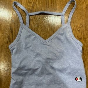 light blue champion workout tank top built in bra size xtra small